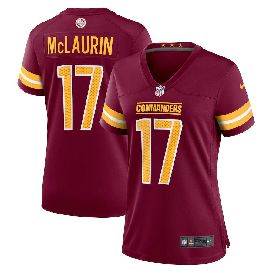 Women Washington Commanders #17 Terry McLaurin Nike Burgundy Game NFL Jersey->washington redskins->NFL Jersey